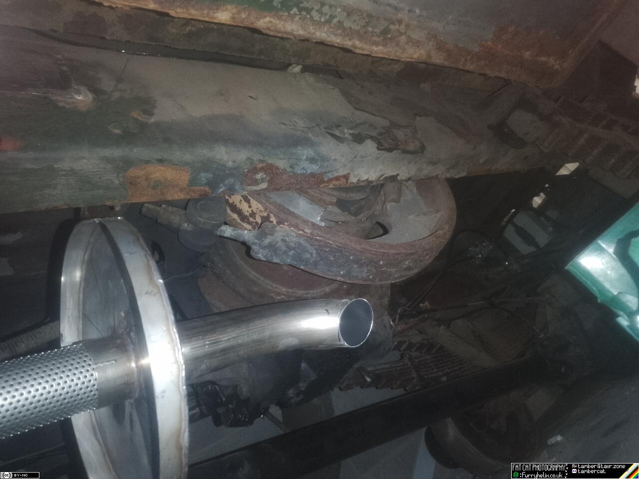 The tailpipe of the silencer looks to be extremely close to the brake band on the winch